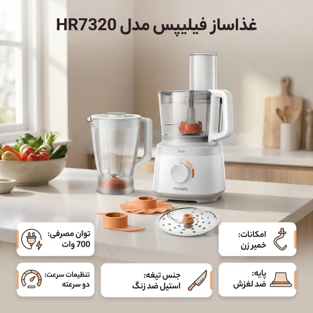 غذاساز فیلیپس مدل HR7320 102129996