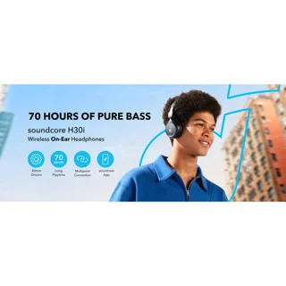 هدفون بلوتوثی انکر مدل Soundcore H30i بدون قابلیت نویز کنسلینگ، درگاه شارژ USB Type-C، دار 102050095
