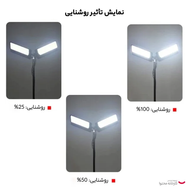 چراغ روشنایی کمپینگ 360 لایت مدل 2000W 102114290