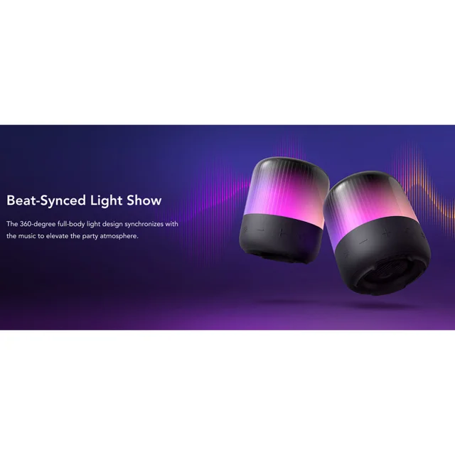 اسپیکر بلوتوثی قابل حمل انکر مدل Glow Mini A3136011 102048969