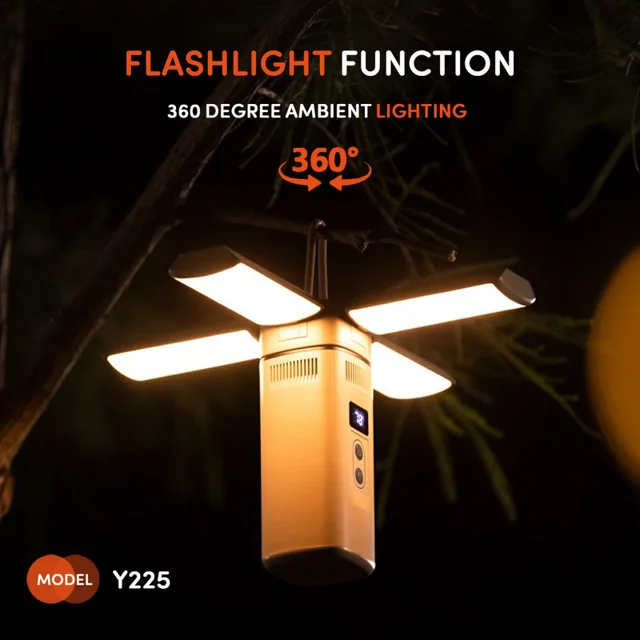 اسپیکر بلوتوثی قابل حمل کربی مدل Y225 POWERBANK&CAMPING LIGHT 102032484