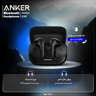 هدفون بلوتوثی انکر مدل Soundcore K20i با نویز کنسلینگ میکروفون (ENC)، درگاه شارژ USB Type- 102065278
