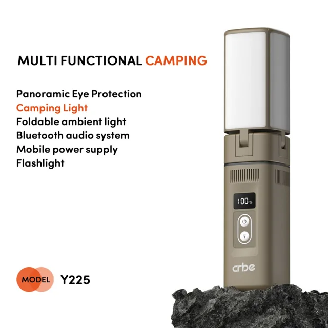 اسپیکر بلوتوثی قابل حمل کربی مدل Y225 POWERBANK&CAMPING LIGHT 102032489