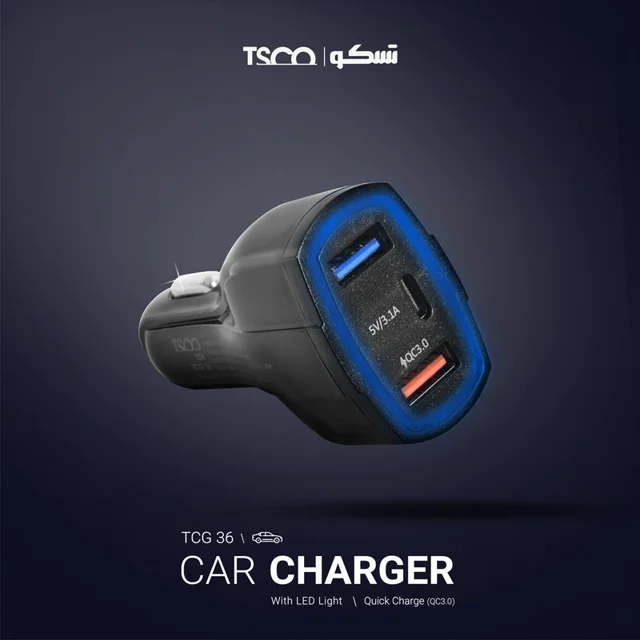 شارژر فندکی تسکو مدل TCG 36 102112030