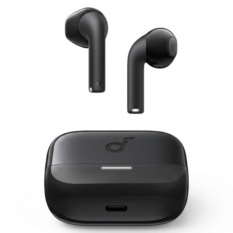 هدفون بلوتوثی انکر مدل Soundcore K20i با نویز کنسلینگ میکروفون (ENC)، درگاه شارژ USB Type-C، دارای ک
