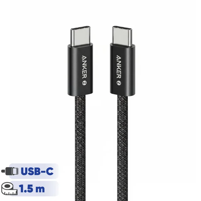 کابل تبدیل USB-C به USB-C انکر مدل Zolo A8060 طول 1.5 متر 102065927