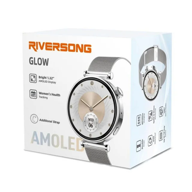 ساعت هوشمند 1.32 اینچی ریورسانگ مدل Glow SW906 با بند فلزی 102047587
