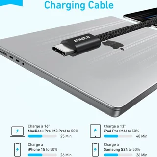 کابل تبدیل USB-C به USB-C انکر مدل Zolo A8060 طول 1.5 متر 102065934