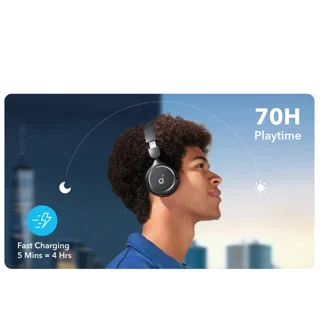 هدفون بلوتوثی انکر مدل Soundcore H30i بدون قابلیت نویز کنسلینگ، درگاه شارژ USB Type-C، دار 102050096
