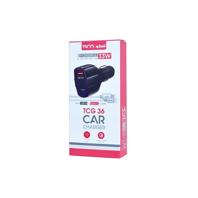 شارژر فندکی تسکو مدل TCG 36 102112031