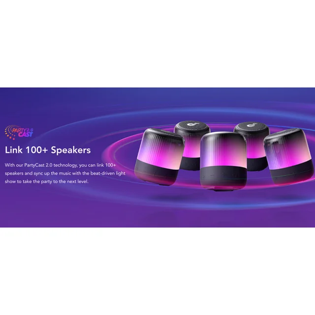 اسپیکر بلوتوثی قابل حمل انکر مدل Glow Mini A3136011 102048971