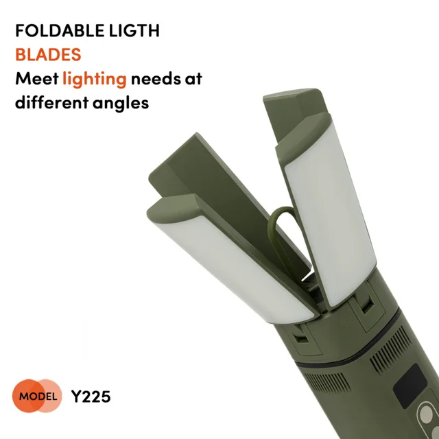 اسپیکر بلوتوثی قابل حمل کربی مدل Y225 POWERBANK&CAMPING LIGHT 102032491