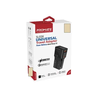 شارژر دیواری 20 وات پرومیت مدل TRIPLUG-PD20.BL 102110323