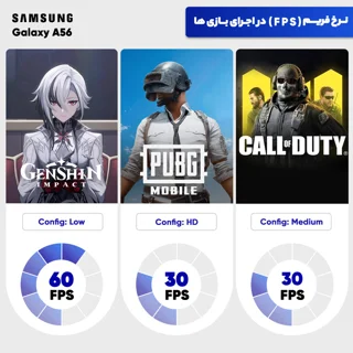 گوشی موبایل سامسونگ مدل Galaxy A56 دو سیم کارت ظرفیت 256 گیگابایت و رم 8 گیگابایت - ویتنام 102127732