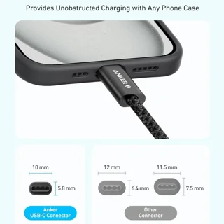 کابل تبدیل USB-C به USB-C انکر مدل Zolo A8060 طول 1.5 متر 102065933